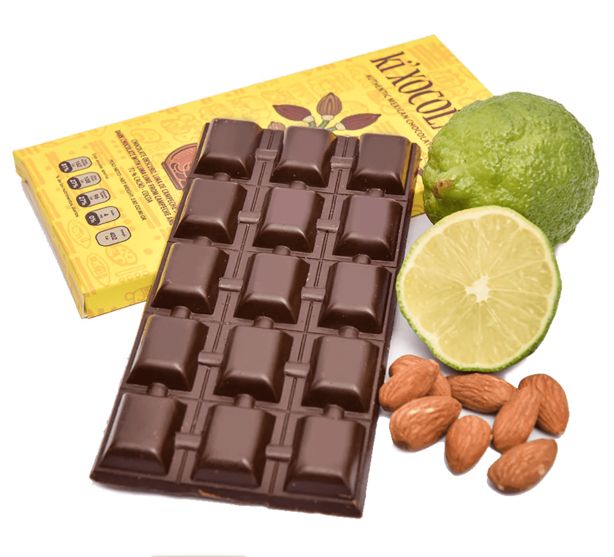 ki'XOCOLATL Dark Chocolate with Lima Lime from Campeche